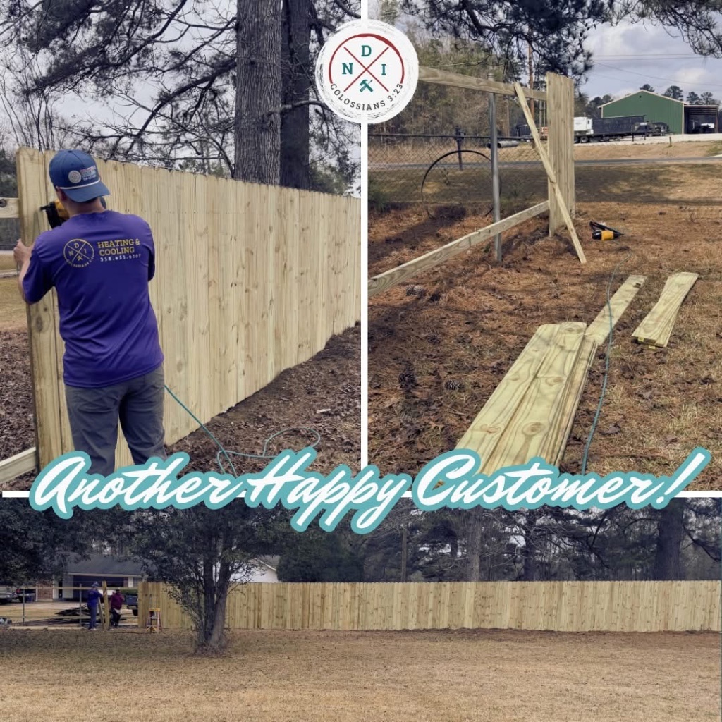 Before & After - Fence Installation