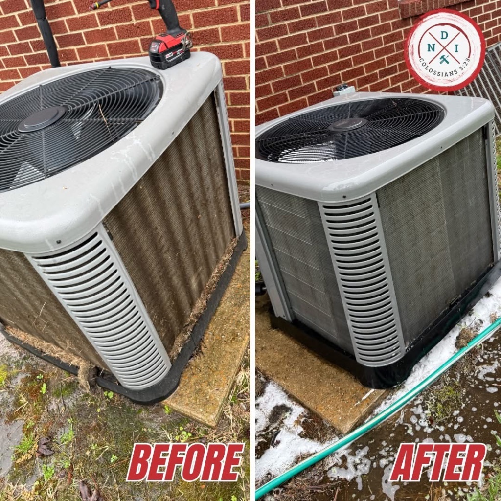Before & After - Condenser Cleaning