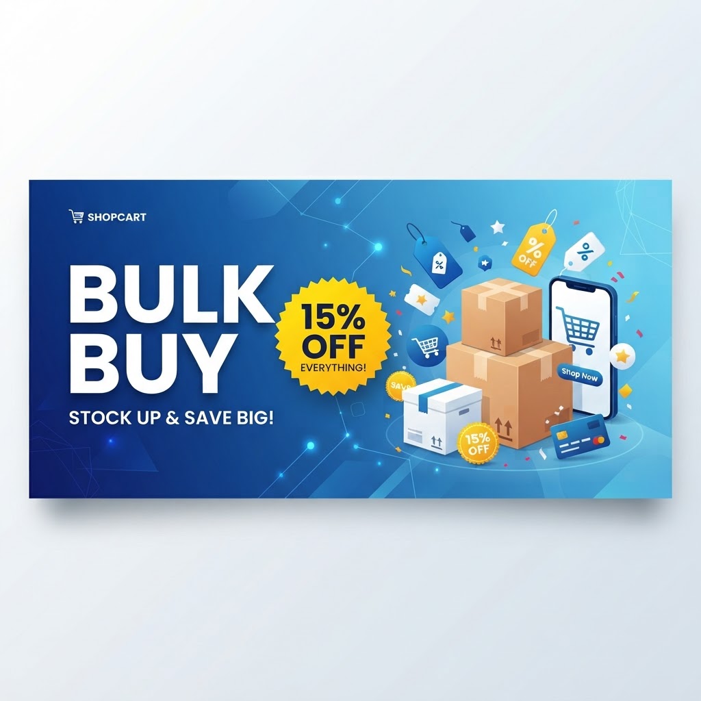 Bulk Buy Deals — 15% off entire stock