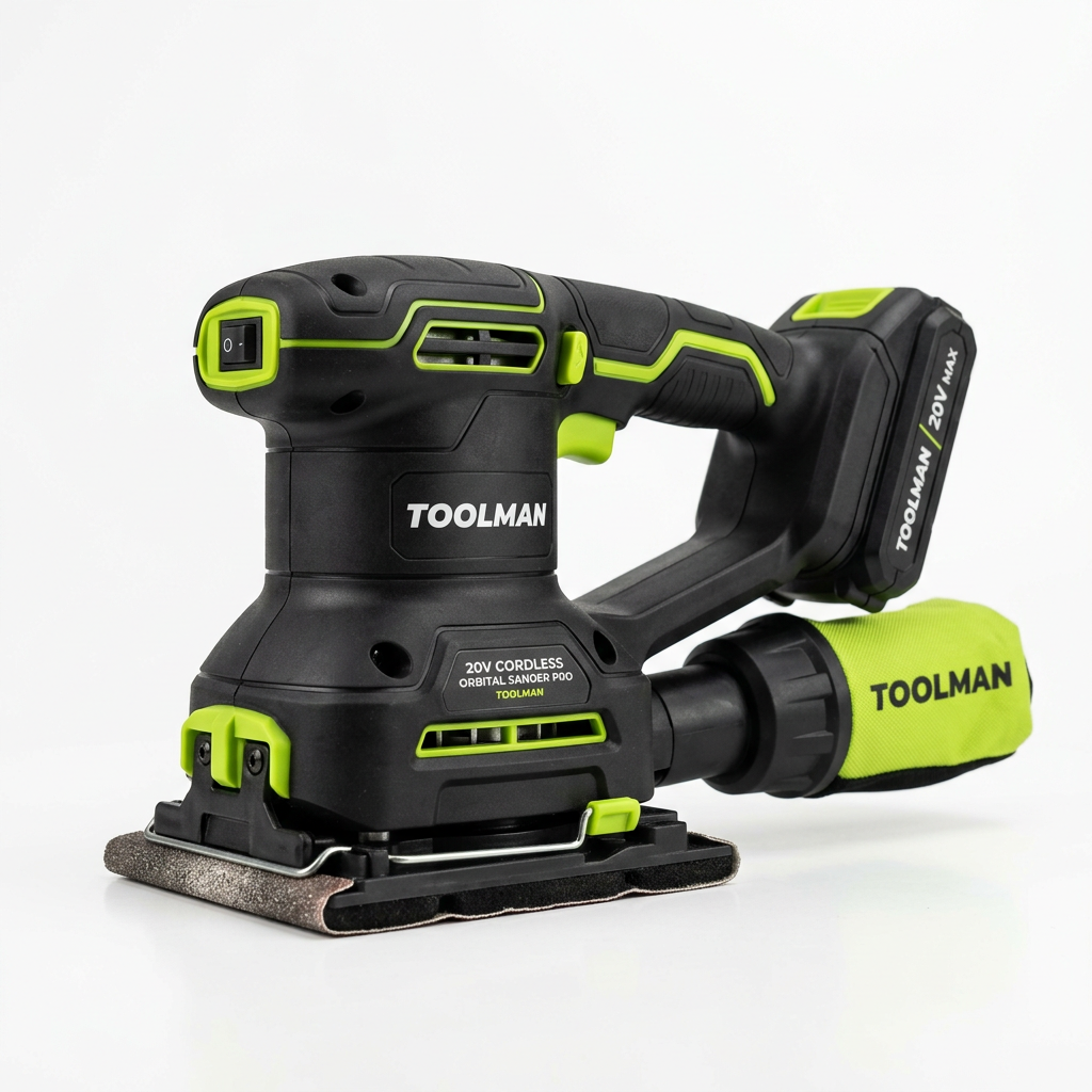 TOOLMAN 20V Cordless Orbital Sander Pro