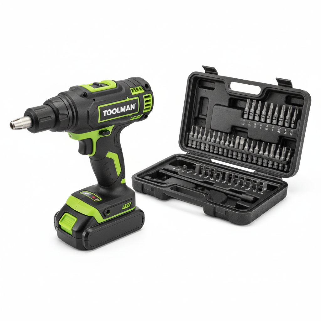 TOOLMAN Electric Screwdriver Kit 30-Piece