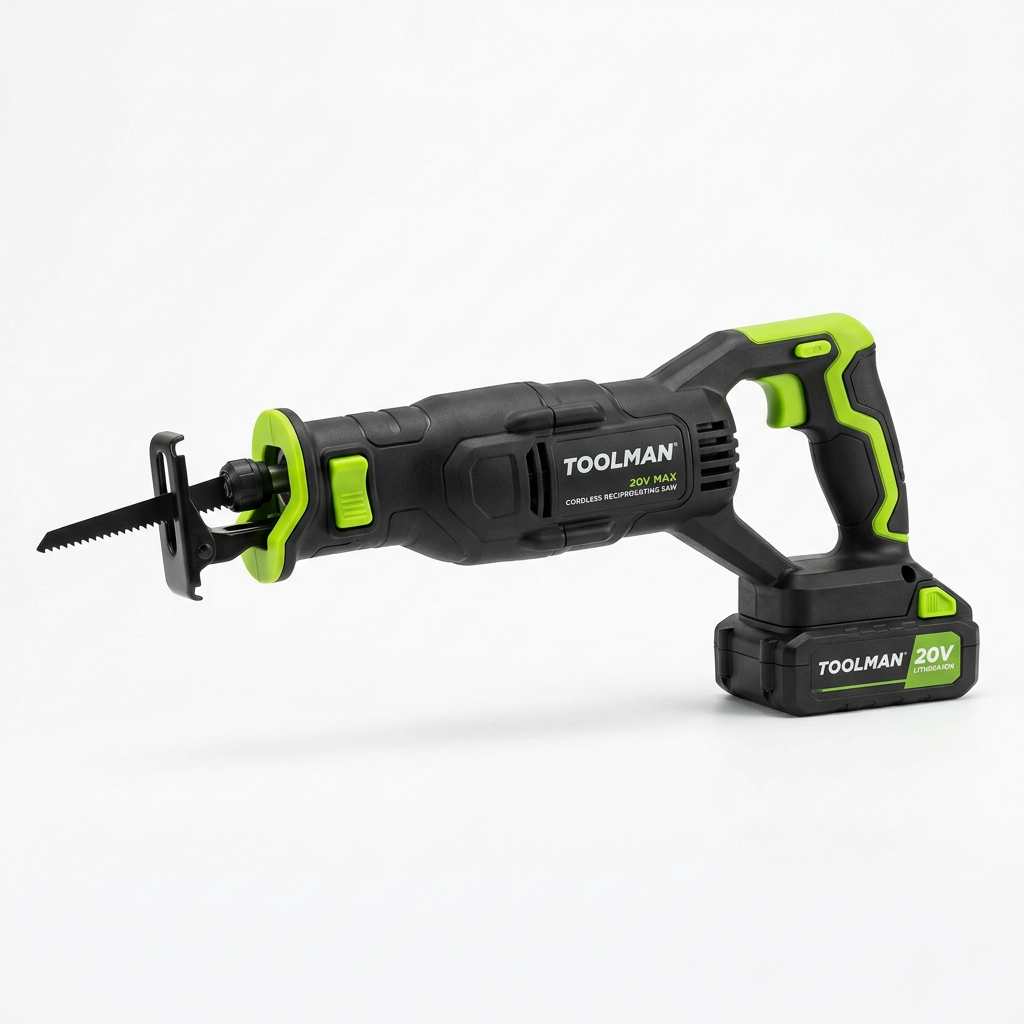 TOOLMAN 20V Cordless Reciprocating Saw