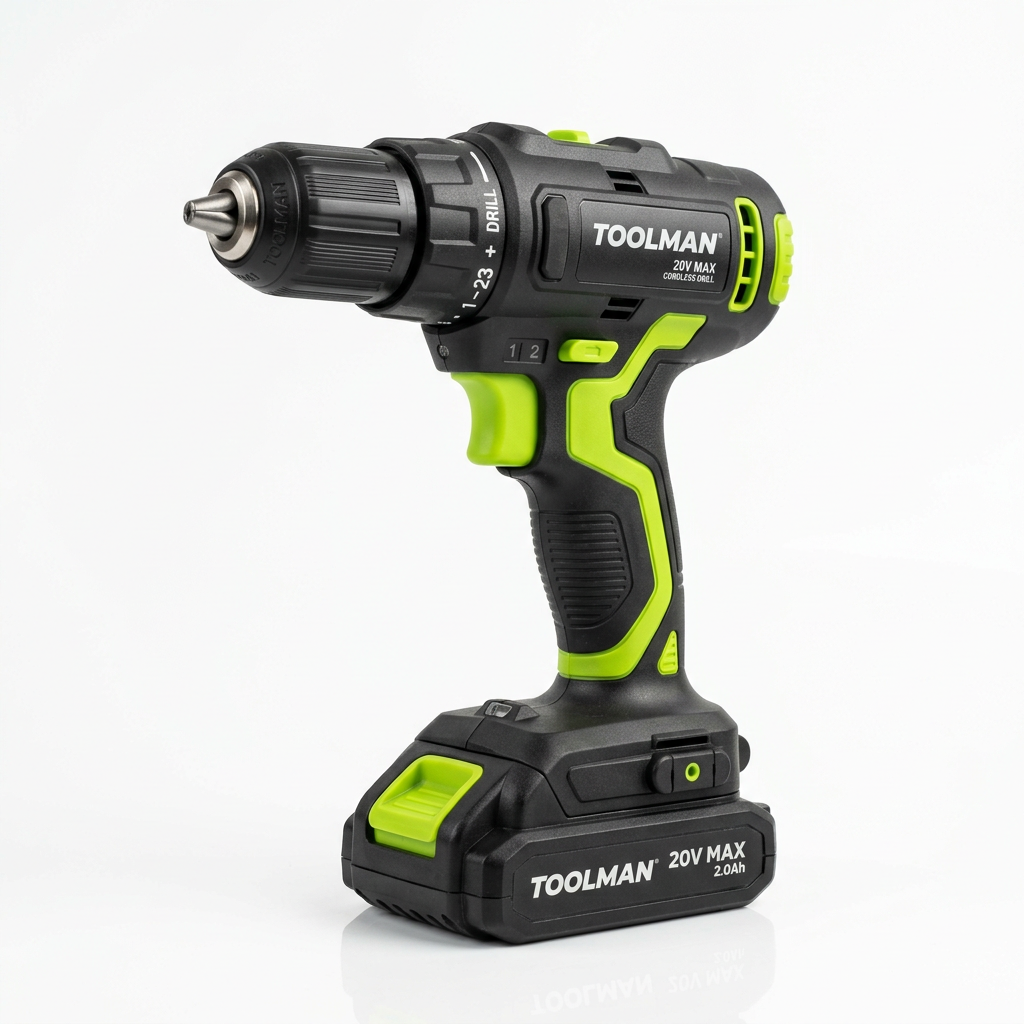 TOOLMAN 20V Cordless Drill