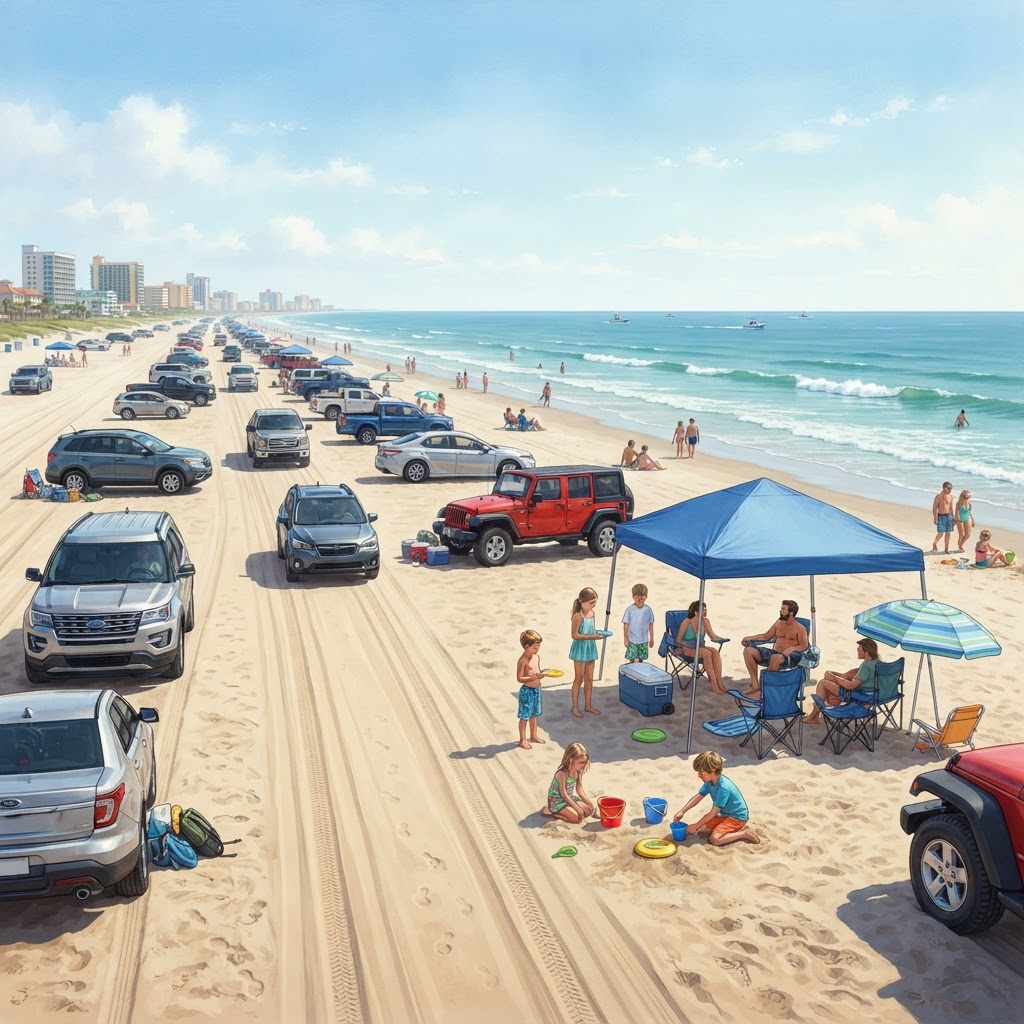 Editorial illustration for Daytona Beach Driving Guide for Daytona Homeowners: Relaxed Florida Beach Life in Volusia County