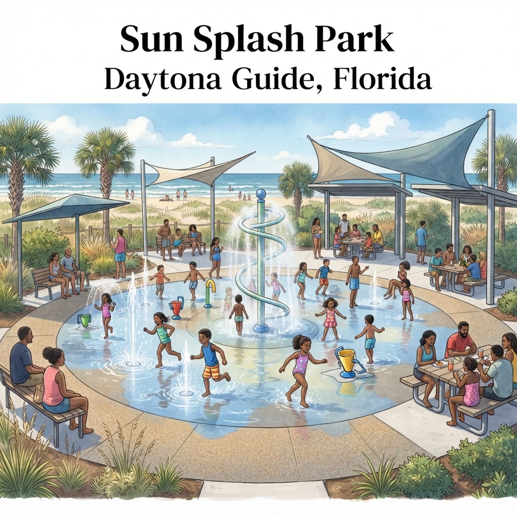 Editorial illustration for Sun Splash Park Daytona Guide: Family-Friendly Outdoor Living Ideas for Volusia County Homes