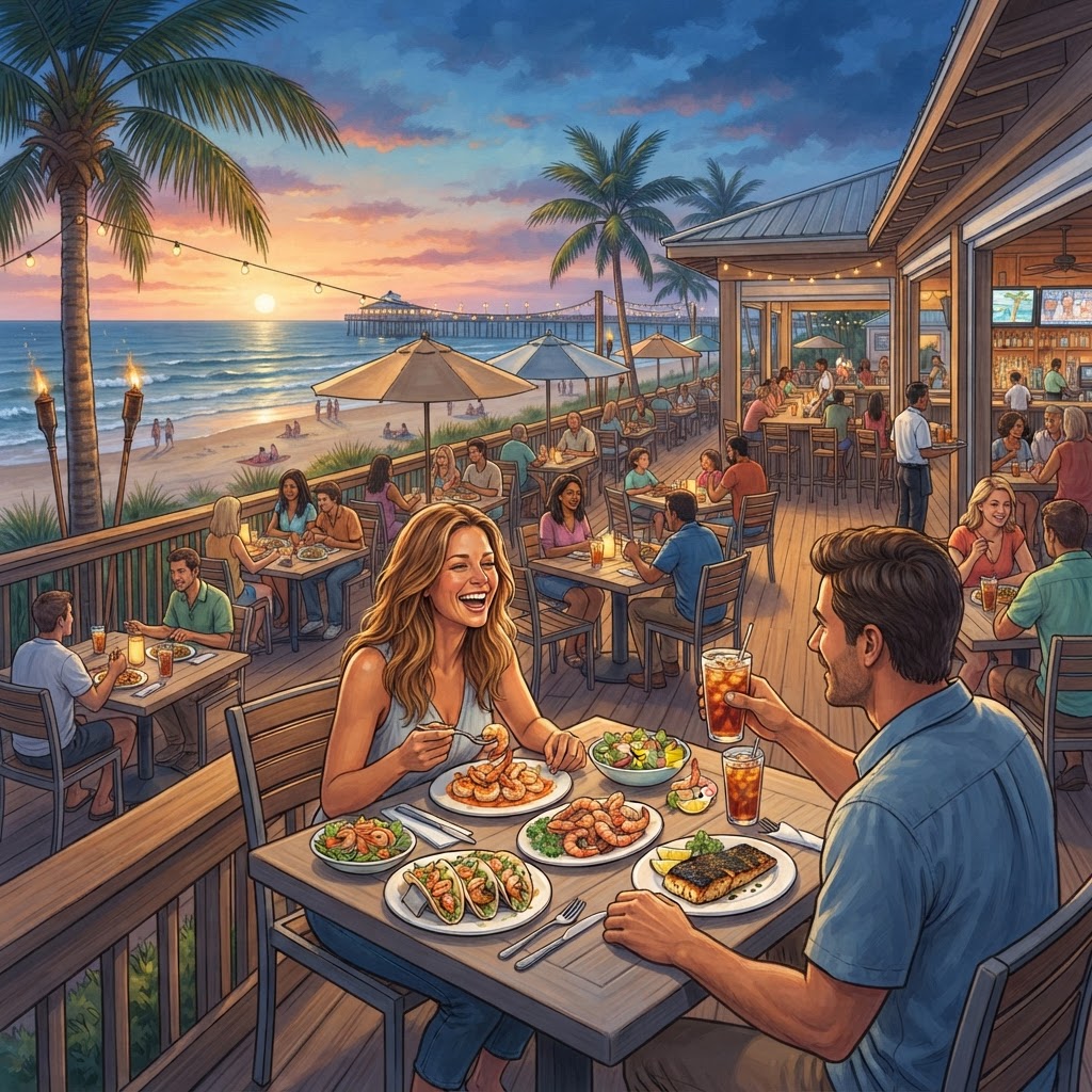 Editorial illustration for Best Restaurants Daytona Beach: Bring Oceanfront Dining Daytona Home With a Better Lanai