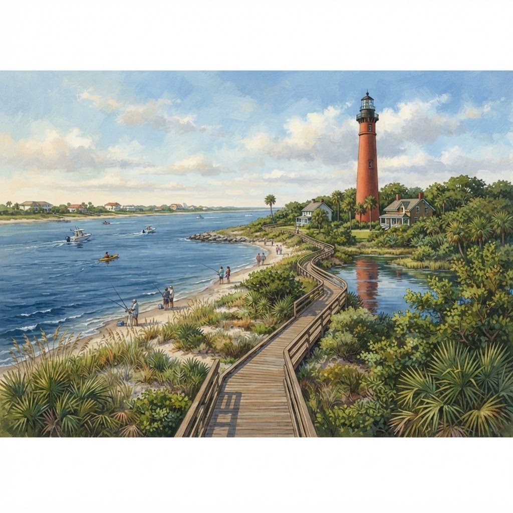 Editorial illustration for Lighthouse Point Park in Daytona: A Local Guide to One of Volusia County’s Best Outdoor Escapes