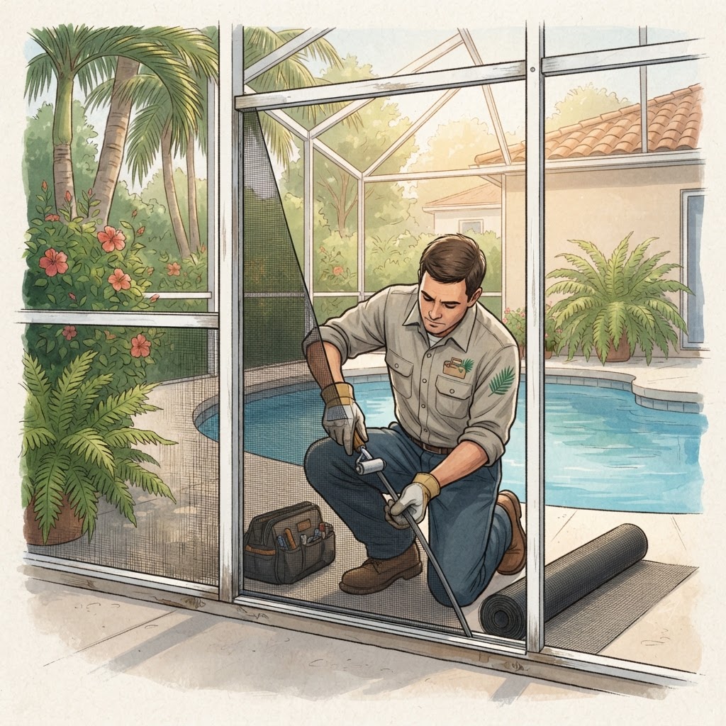 Editorial illustration for How to Find Licensed Screen Repair Daytona Homeowners Trust in Volusia County