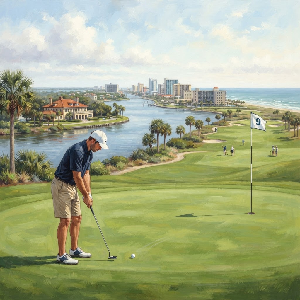 Editorial illustration for Daytona Beach Golfing Guide: Best Courses, Local Tips, and Screen Care in Volusia County