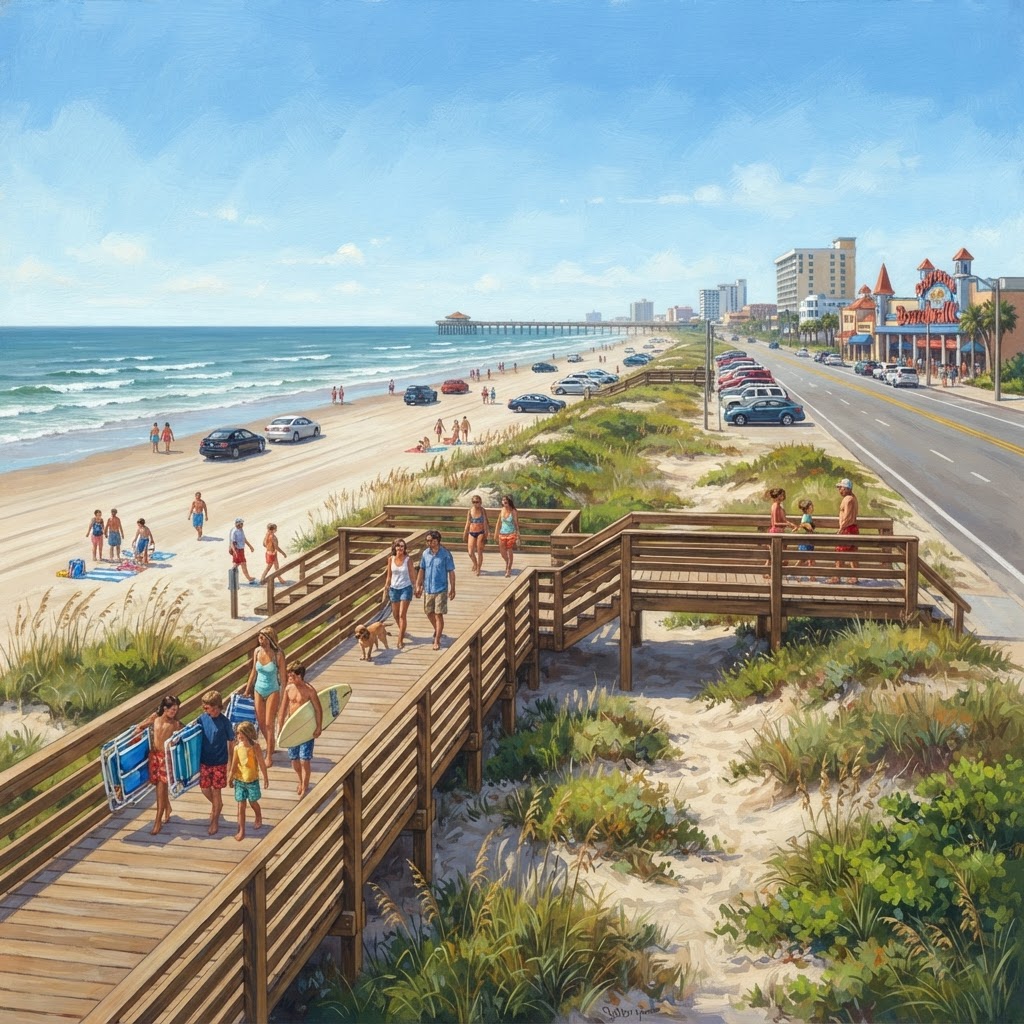 Editorial illustration for Daytona Beach Access in Daytona: Best Beaches, Parks, and Coastal Screen Tips