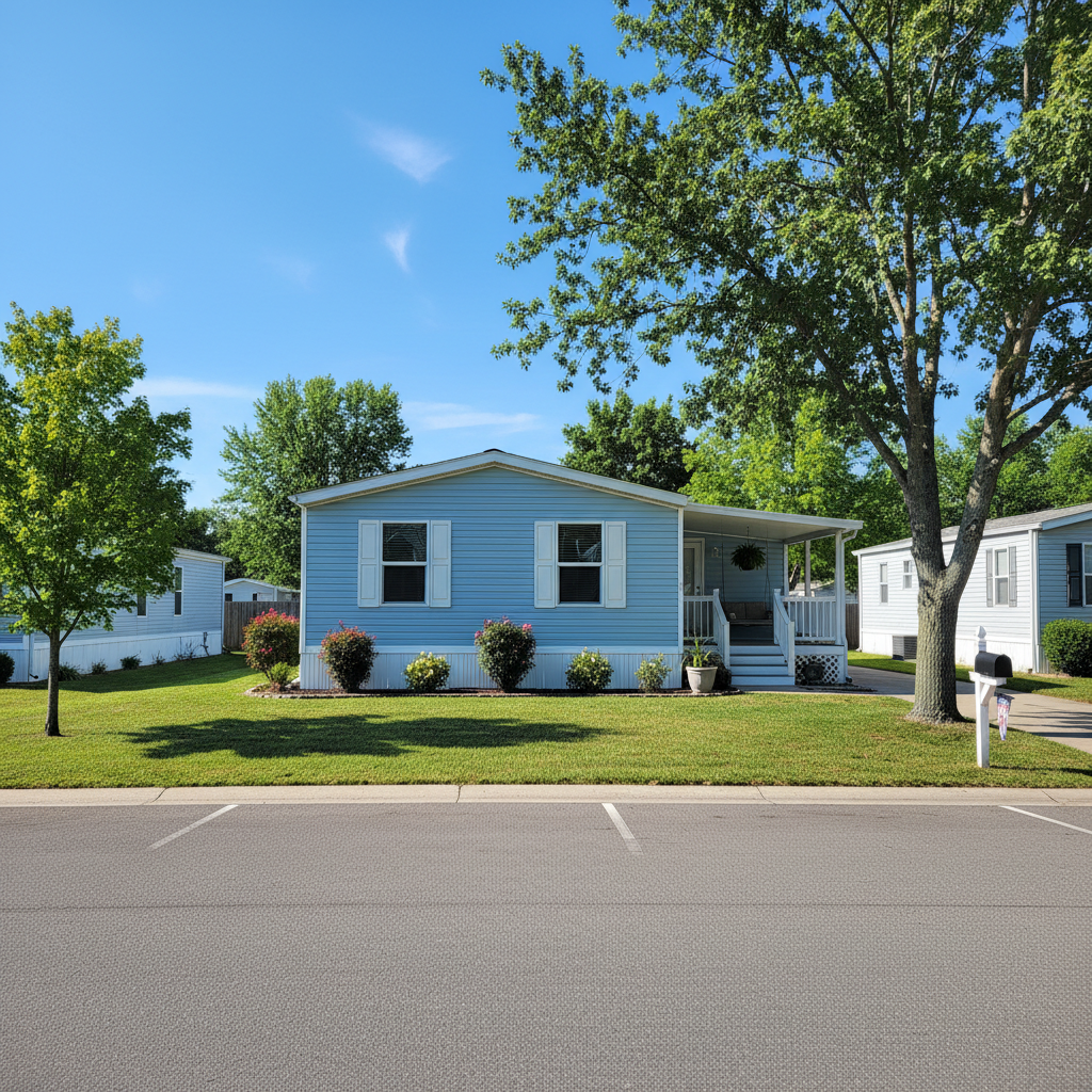 Mobile home in a park
