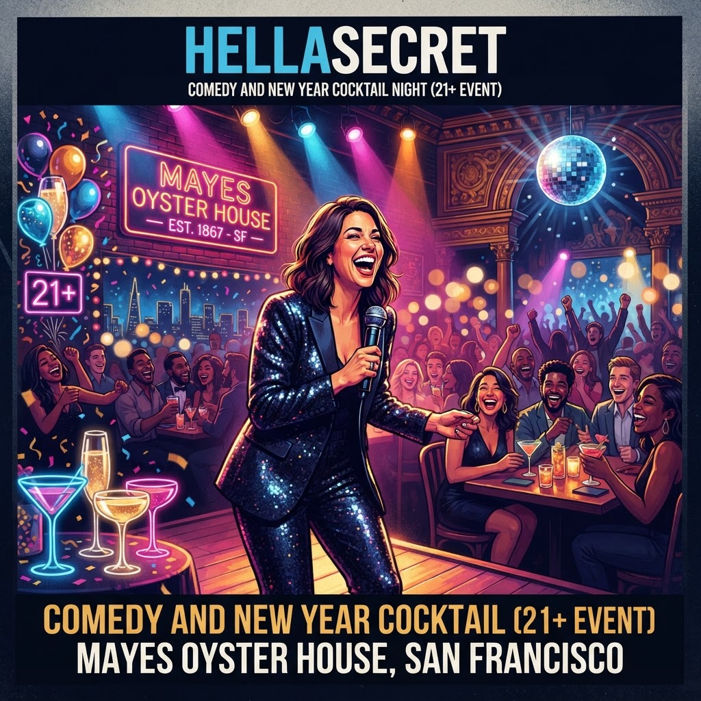 HellaSecret Comedy and New Year Cocktail Night (21+ Event)
