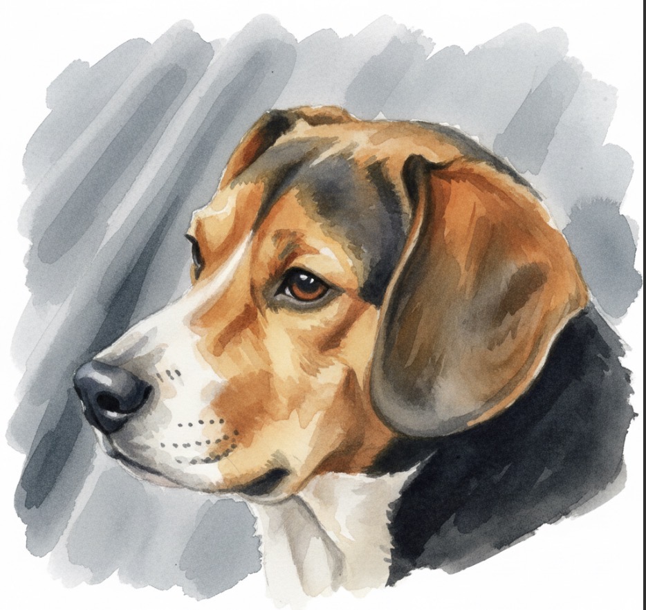 Classic Watercolor Portrait