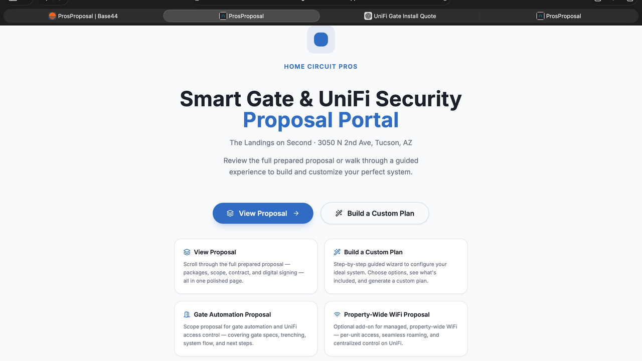 The Landing's on 2nd Portal template preview