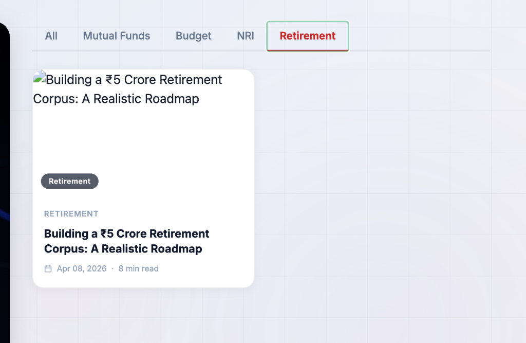 Building a ₹5 Crore Retirement Corpus: A Realistic Roadmap