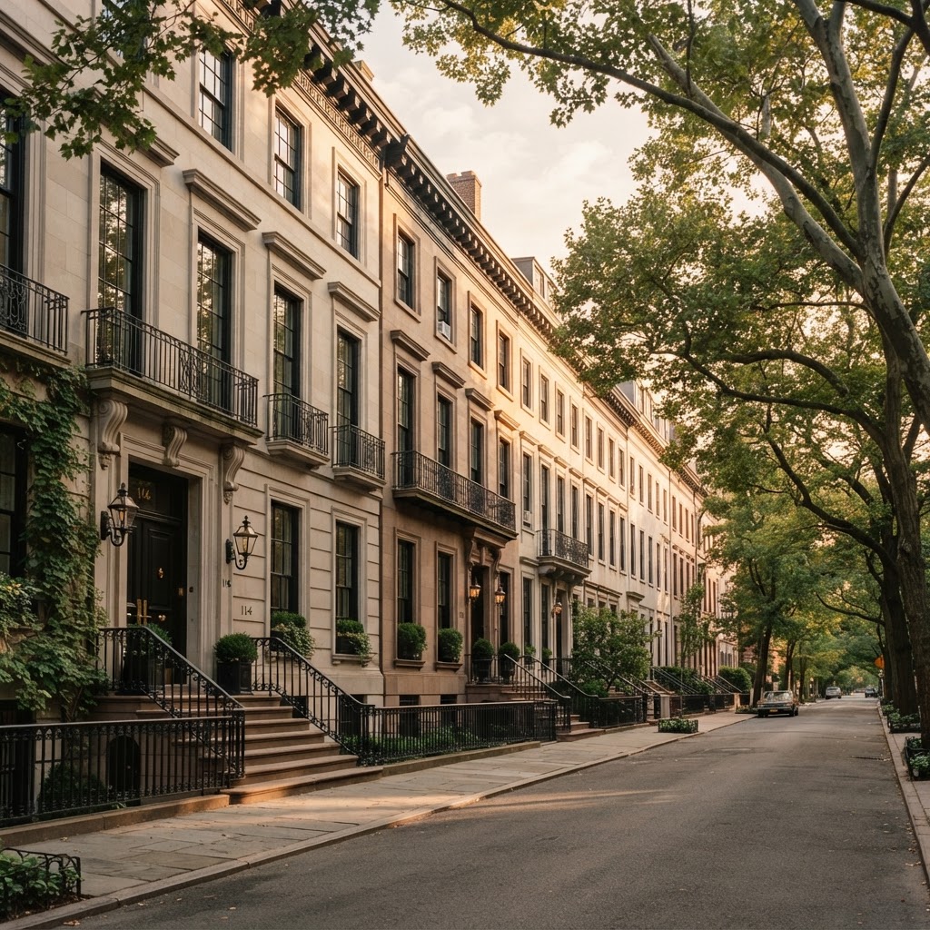 Upper East Side brownstones