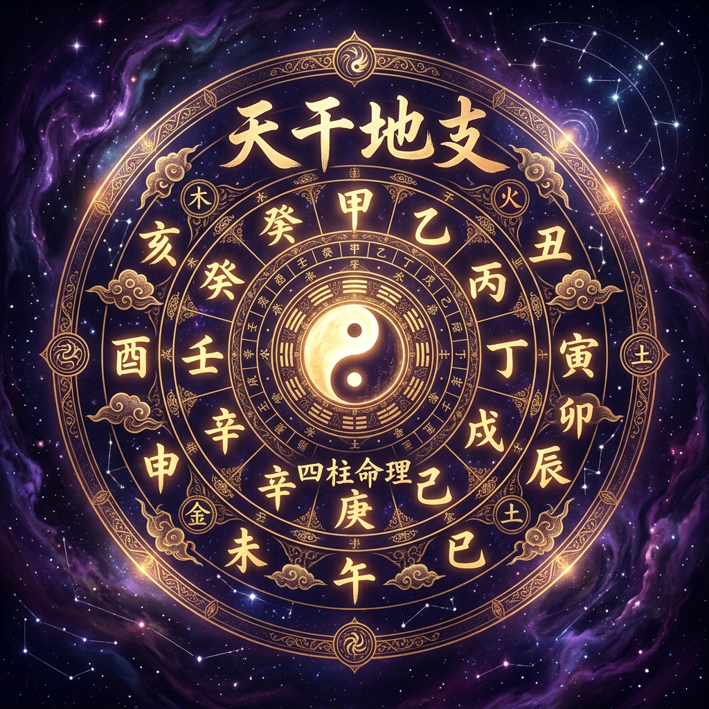 八字命理插畫
