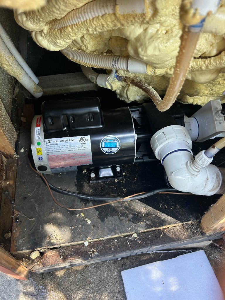 Hot tub pump and equipment