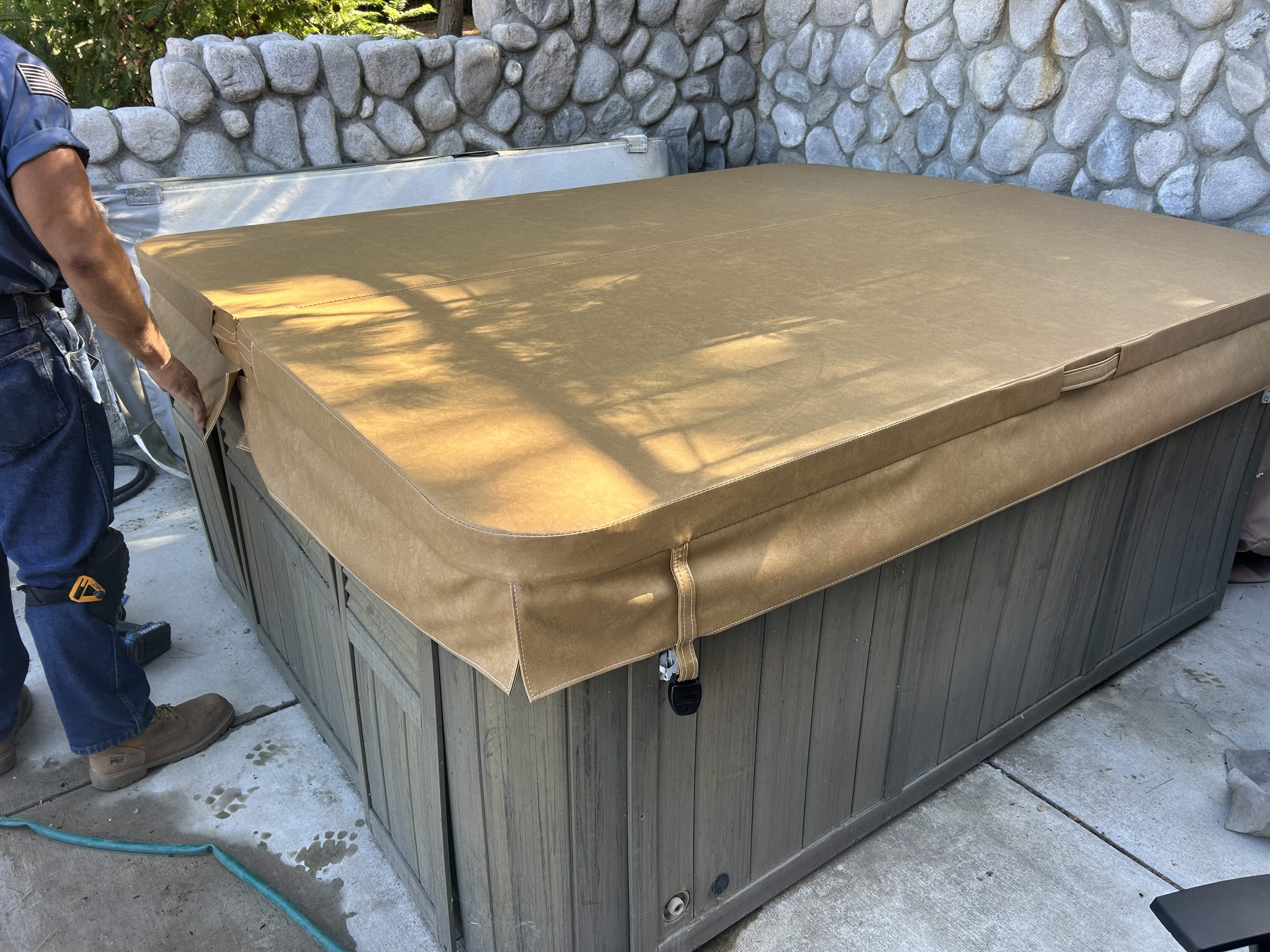 New hot tub cover replacement in Santa Clarita