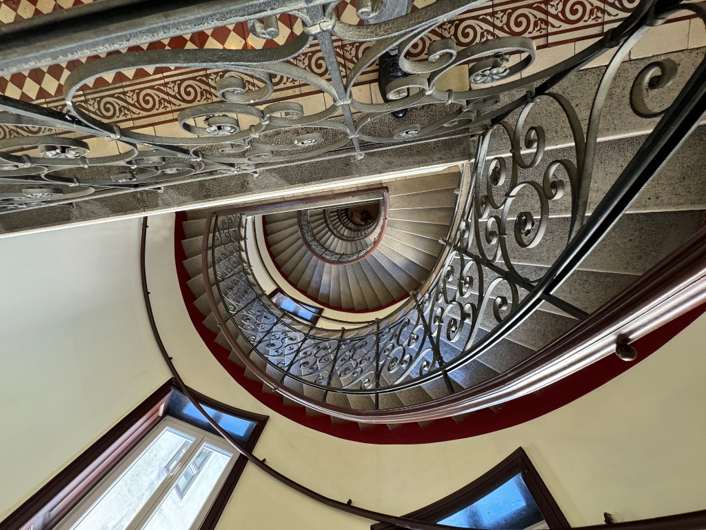 Wendeltreppe von oben