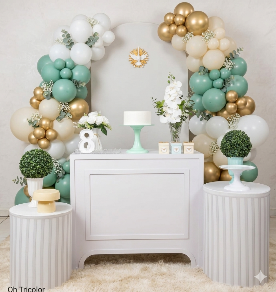 Decoração tema Batizado Cilindro