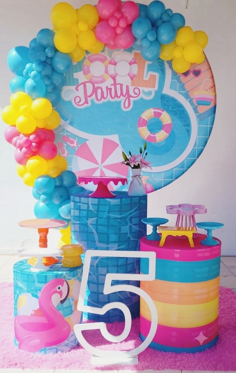 Decoração tema Pool Party - Unissex em Goianésia – GO