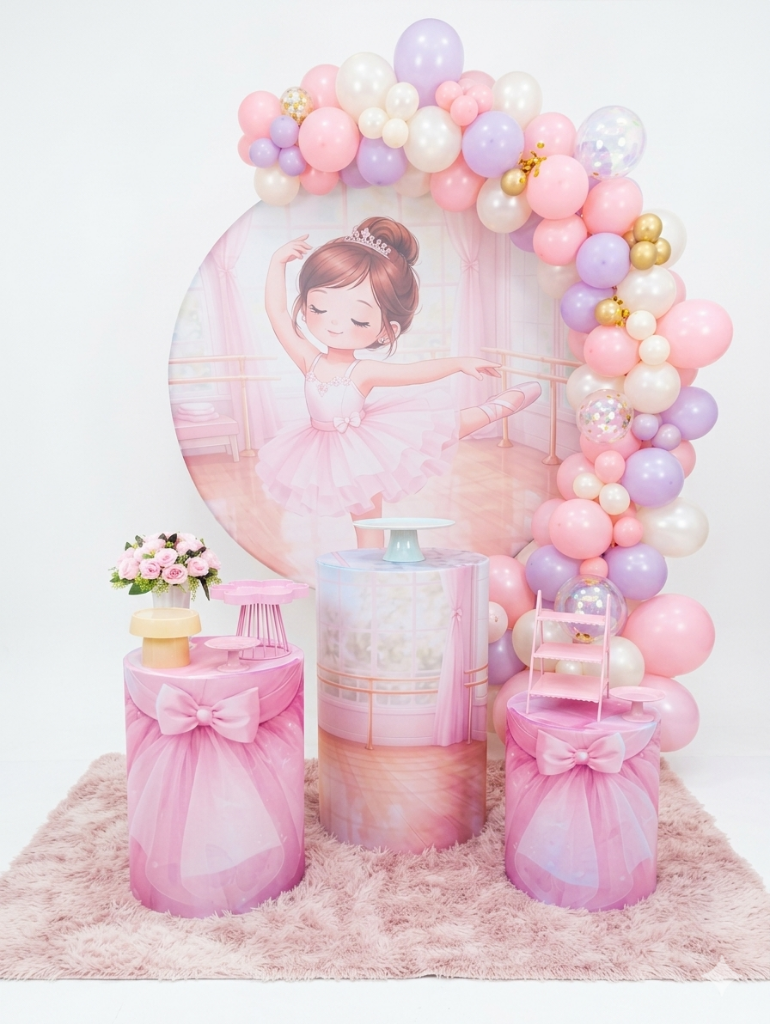 Decoração tema Kit Pocket Bailarina