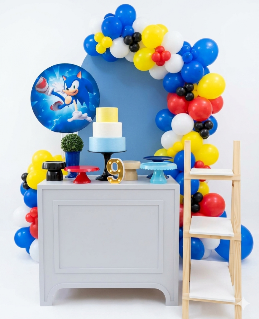 Decoração tema Sonic Adventure