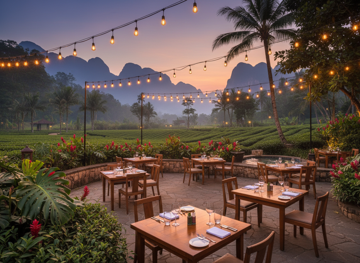 Outdoor restaurant dining