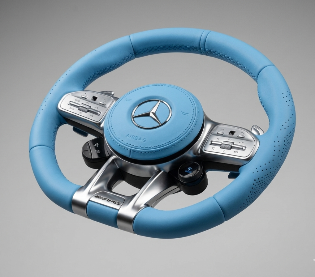 הגה מרצדס AMG כחול