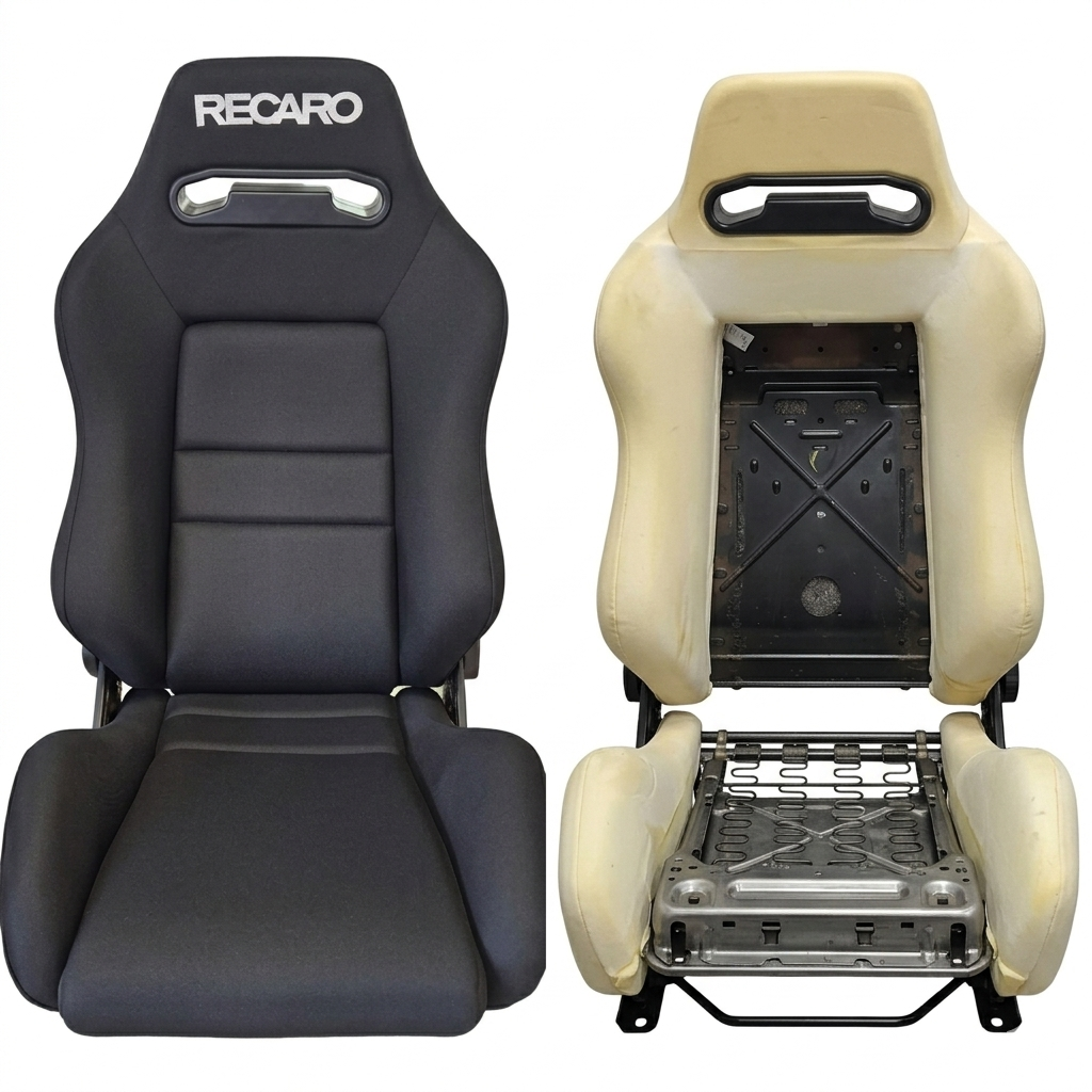 מושבי Recaro שחור וקרם