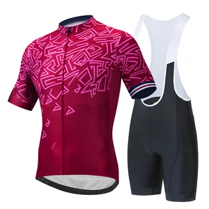 GKC Men's Printed Cycling Suit — Quick-Dry Jersey & Bib Shorts
