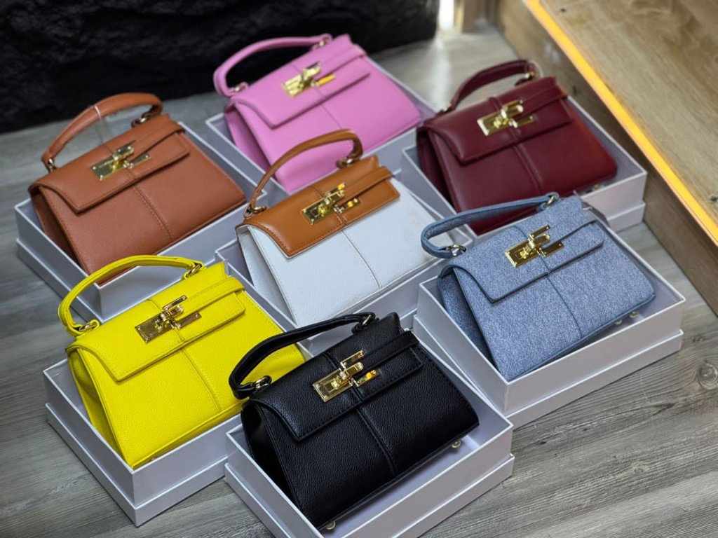 GKC Gold Lock Mini Kelly-Style Satchel — 7 Colour Collection