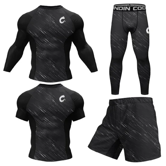 GKC Men's Athletic 4-Piece Training Set — 3D Digital Prints