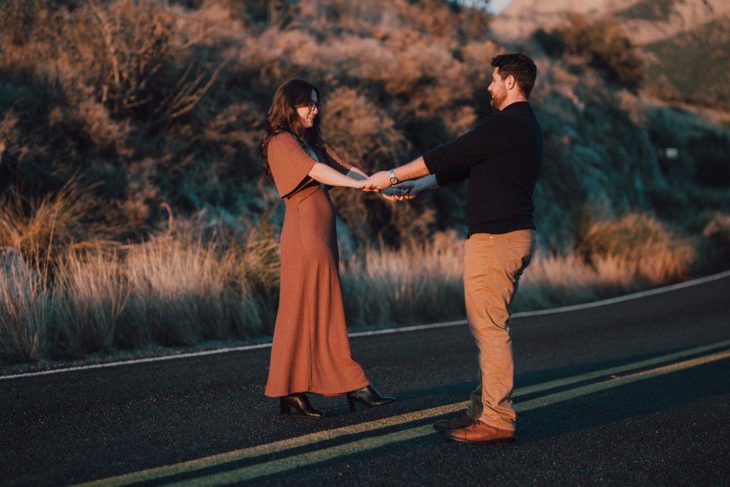Nick and Tess on the road