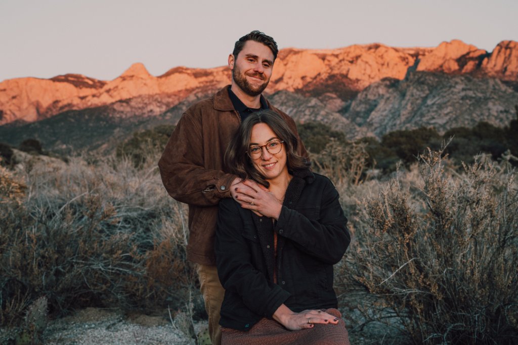 Nick and Tess desert portrait