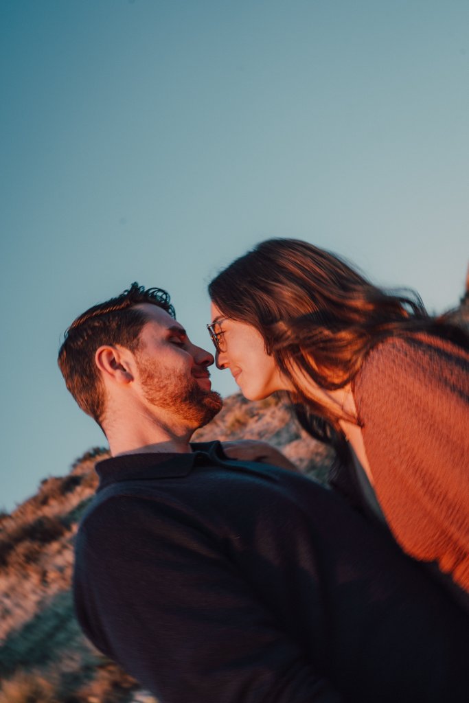 Nick and Tess at sunset