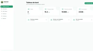SolarCalc template preview