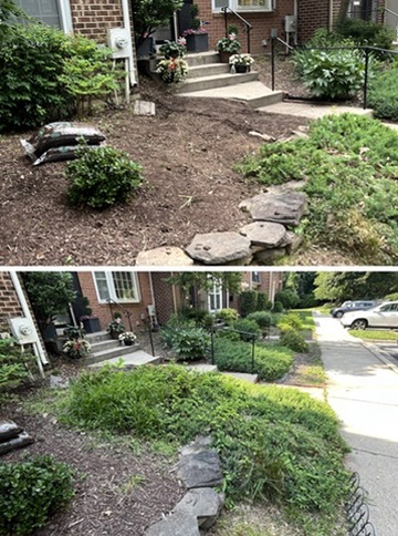 Stone-Edged Garden Bed