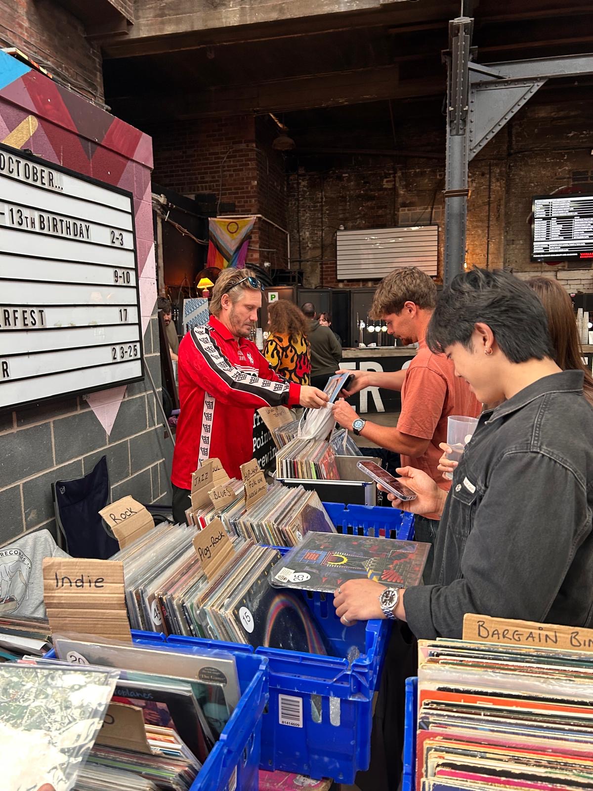Lurcher Records at a record fair