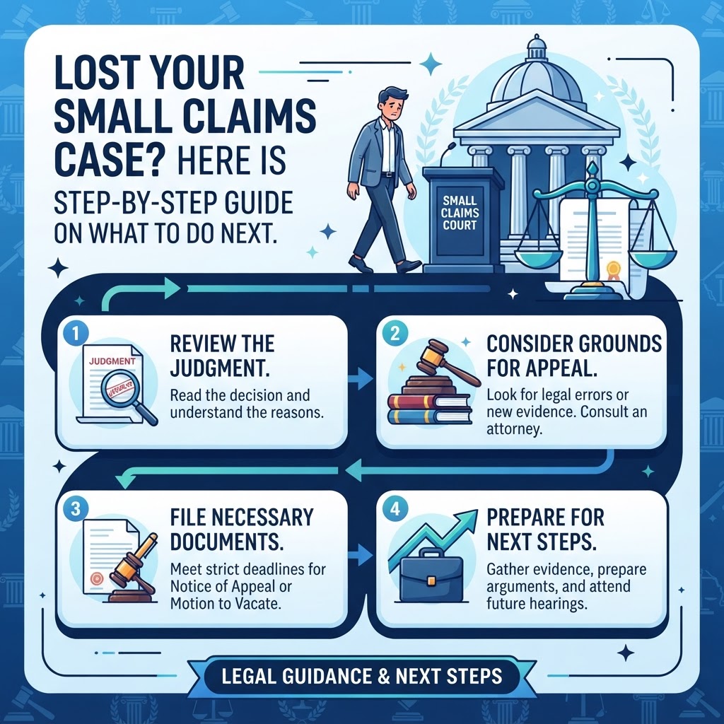 Lost Your Small Claims Case? Here Is Your Step-by-Step Guide on What to Do Next