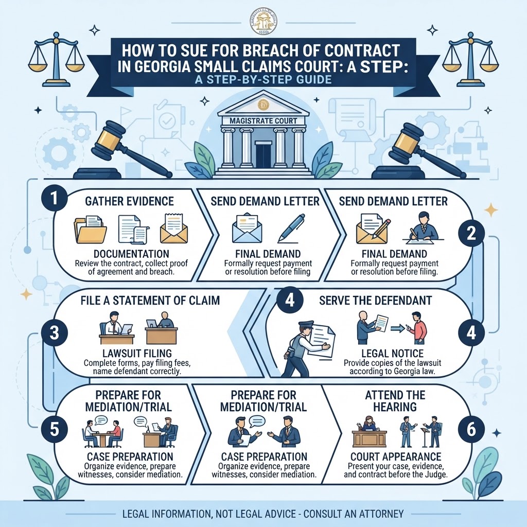How to Sue for Breach of Contract in Georgia Small Claims Court: A Step-by-Step Guide