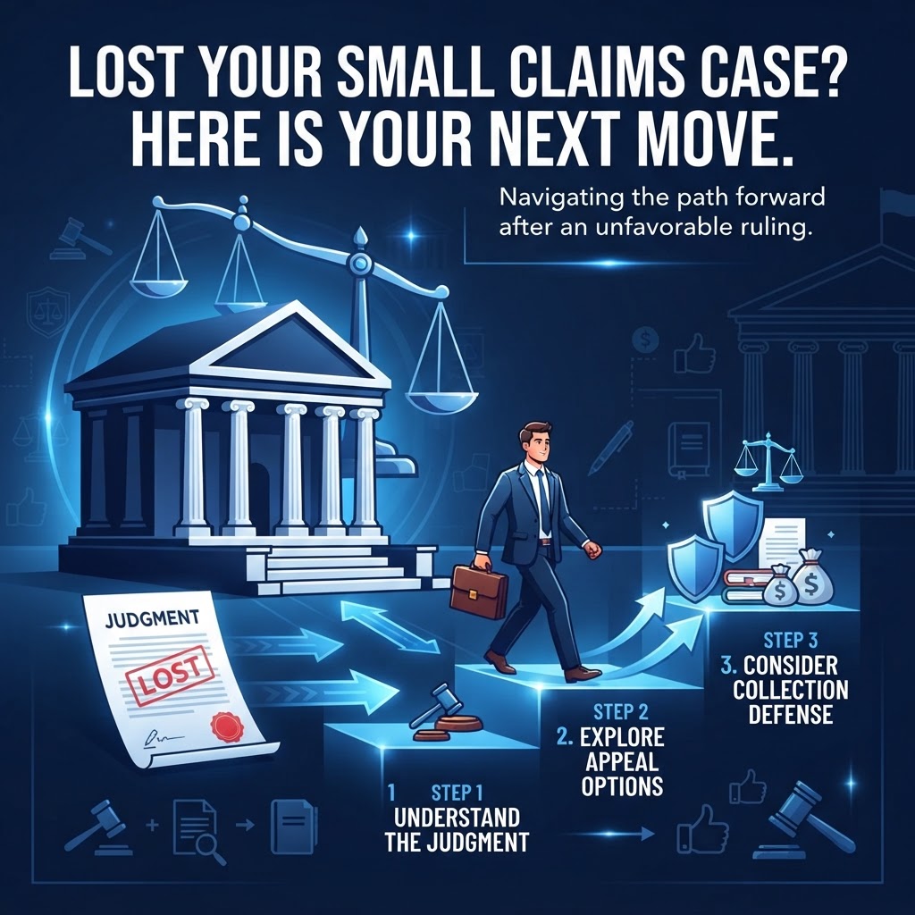 Lost Your Small Claims Case? Here is Your Next Move