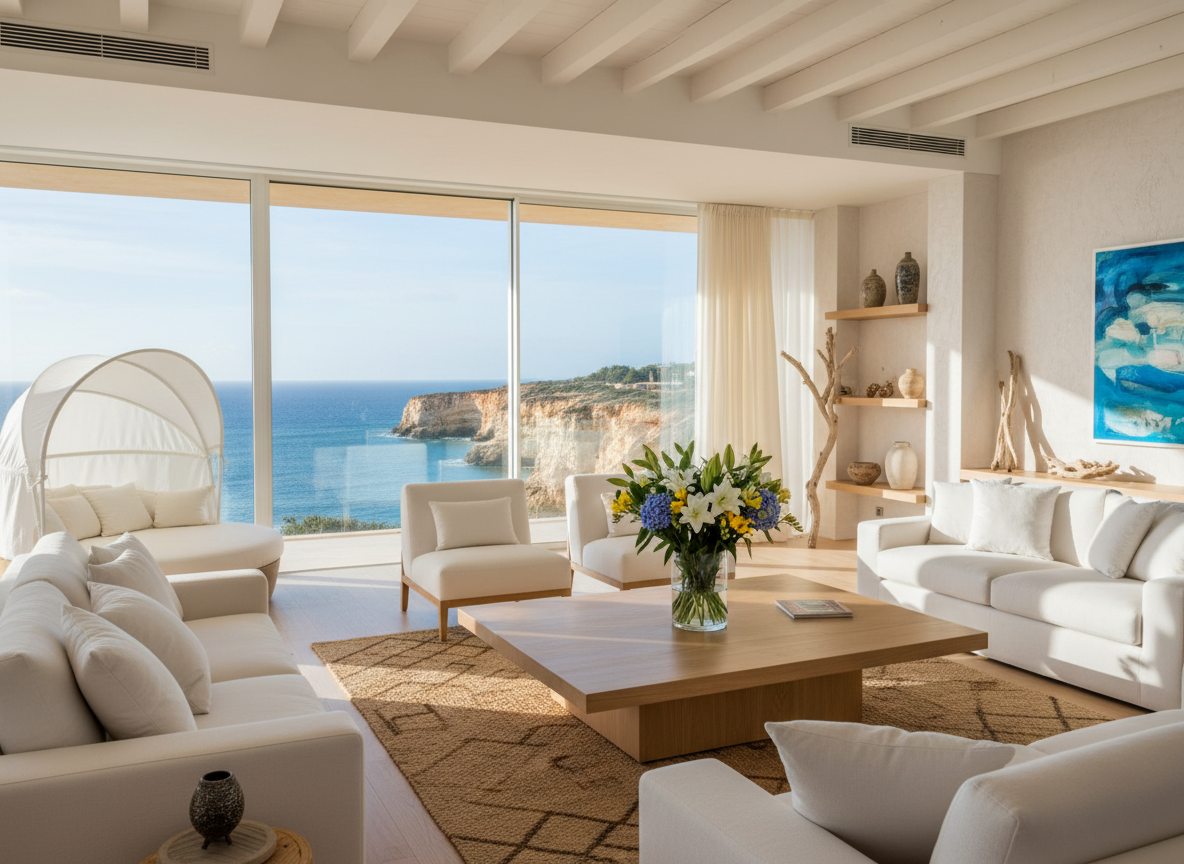 Interior de apartamento de luxo em Albufeira