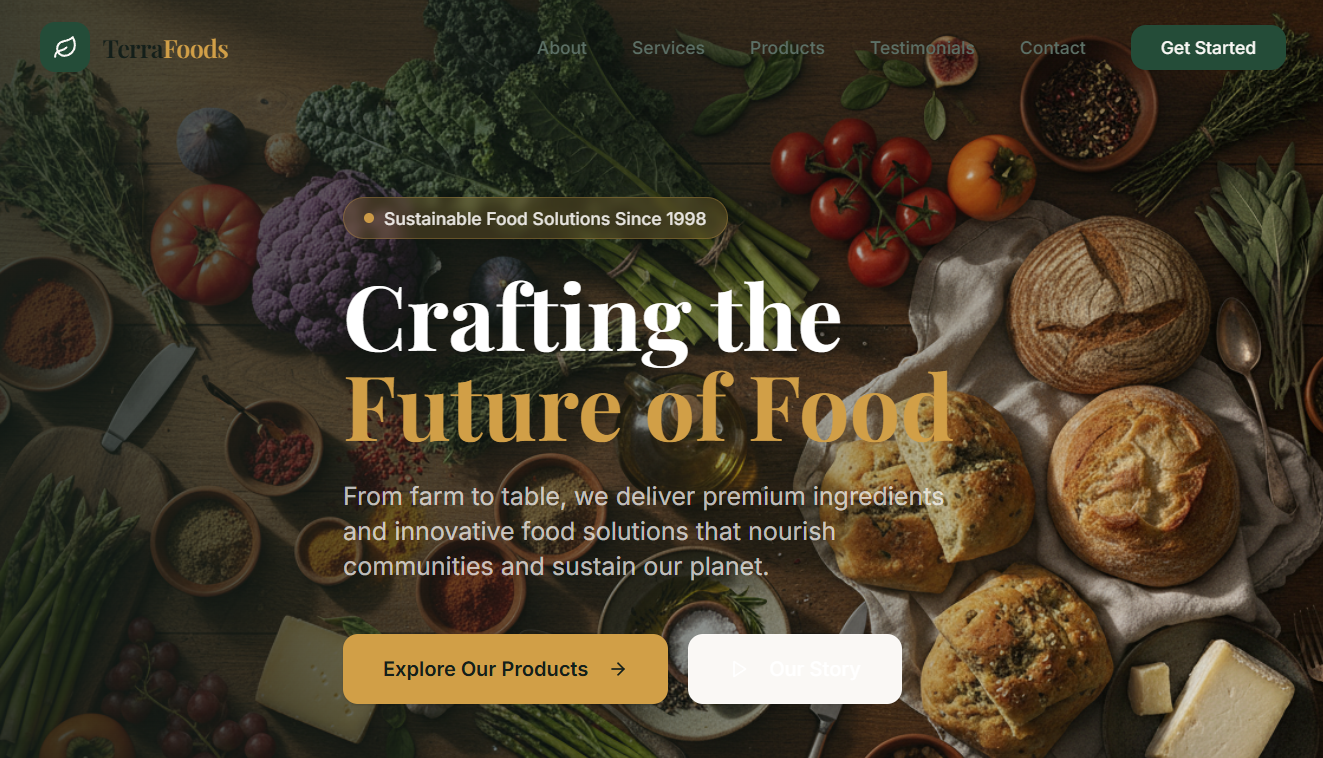 Culinary Artisants template preview