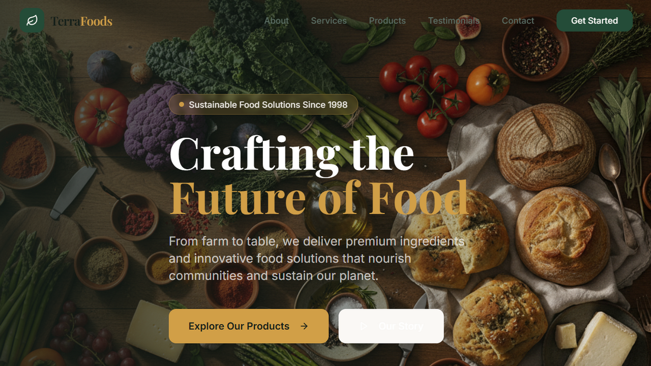 Culinary Artisants template preview