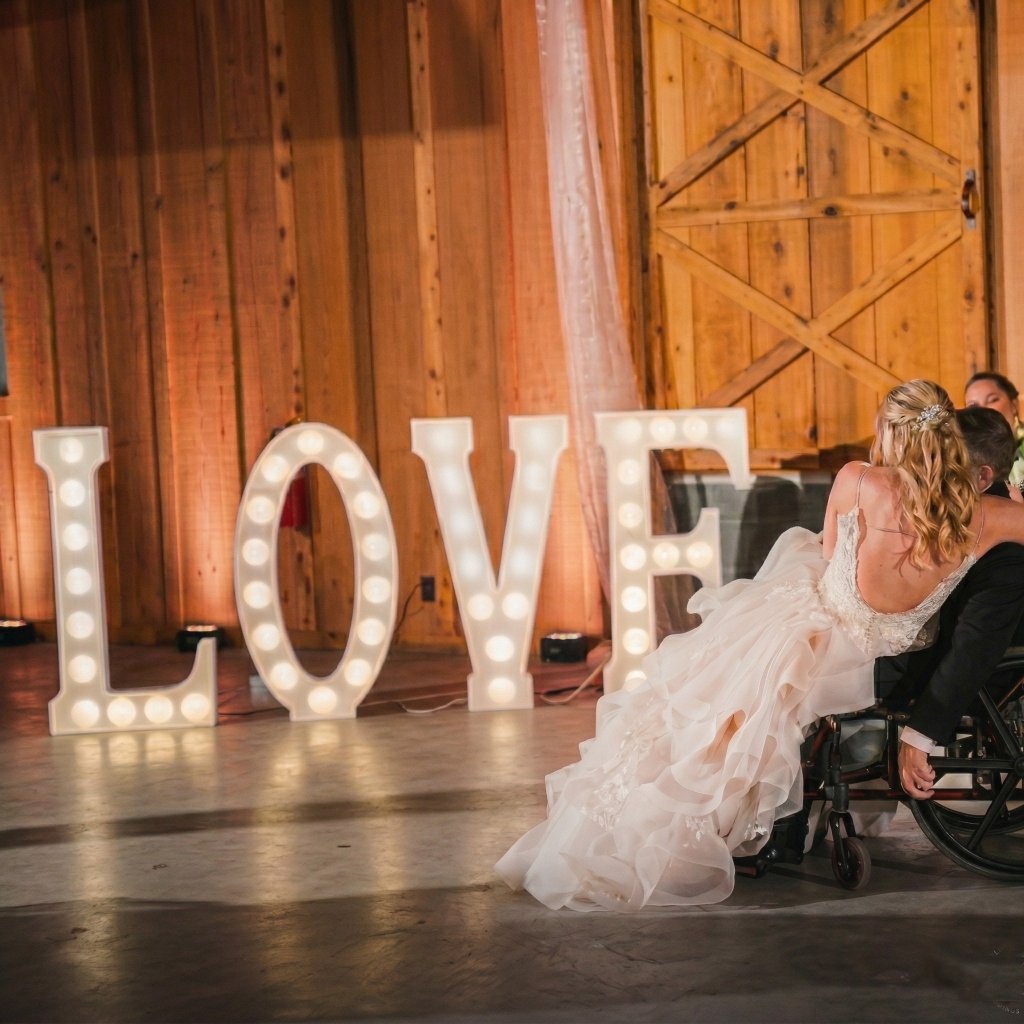 LOVE Marquee Letters — Maximum Entertainment Tulsa wedding DJ services