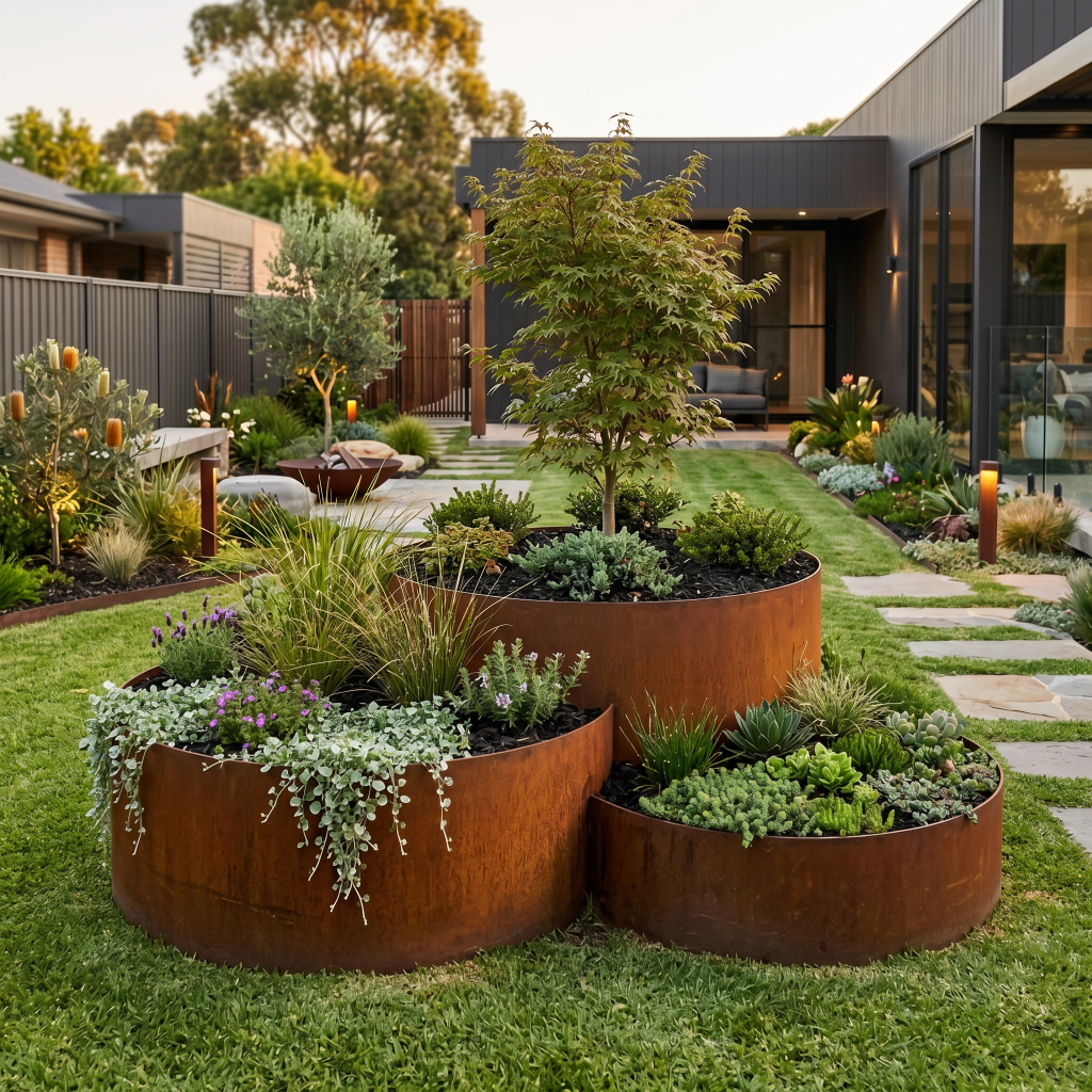 3 Tier Corten Rings