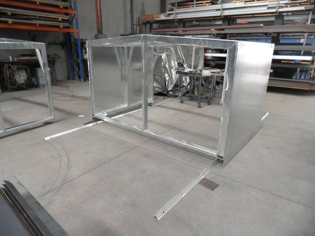 Galvanised steel enclosure fabrication