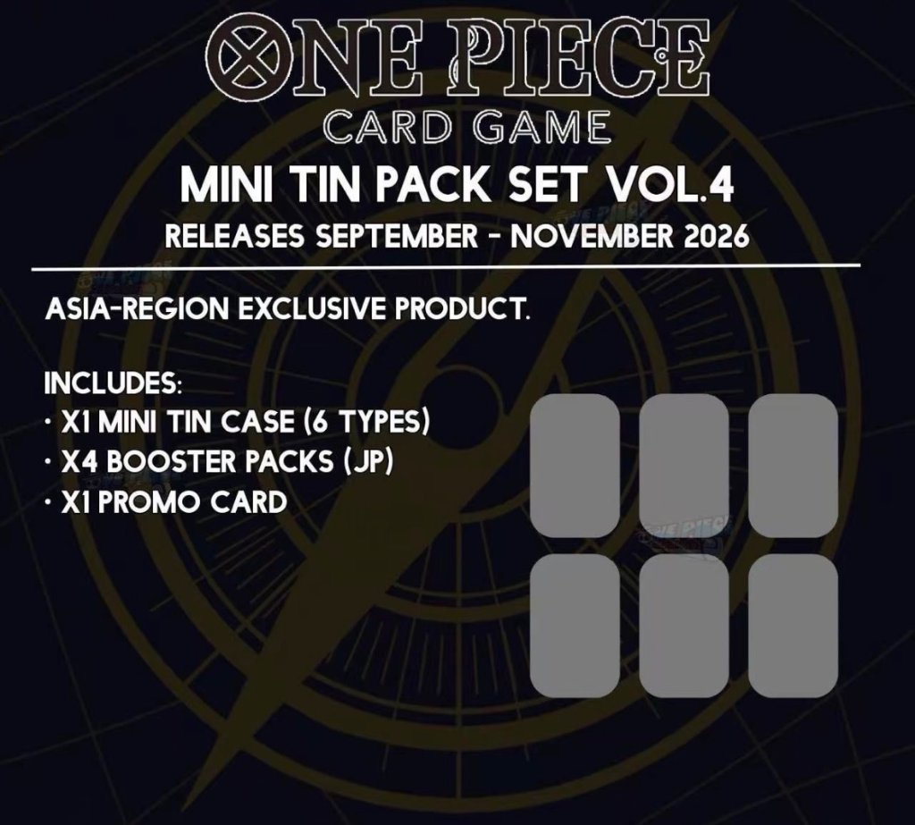 One Piece Mini Tin Pack Vol. 4 Case